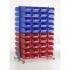Double Sided Louvre Panel Spacemaster PLUS 60 x TC3 RED and 60 x TC3 BLUE 