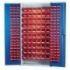 Louvre Panel Cabinet PLUS 120 x TC1 Red and 60 x TC3 Red Bins