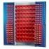 Louvre Panel Cabinet PLUS 60 x TC1 Red, 60 x TC2 Red and 60 x TC3 Red Bins - SD-13072