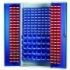 Louvre Panel Cabinet PLUS 120 x TC1 Red, 80 x TC2 Blue and 30 x TC3 Blue Bins - SD-13078