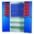 Louvre Panel Cabinet PLUS 60 x TC1 Red and 80 x TC2 Blue Bins PLUS 3 x Shelves - SD-13082