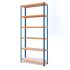 Medium Duty Steel Shelving Rax 2, Blue and Orange with Melamine Shelves