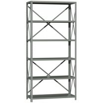 British Standard Steel Bolted Shelving System - Continuation Bay - 5 levels