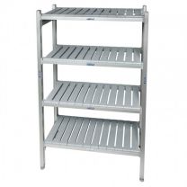 Plastic Shelving with Four Levels