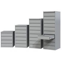 Multimedia steel cabinets with drawers and lock
