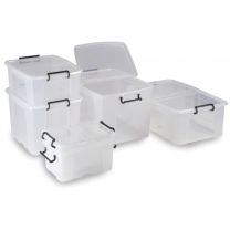 Pack of 10 Storemaster Containers with Lid - Stackable