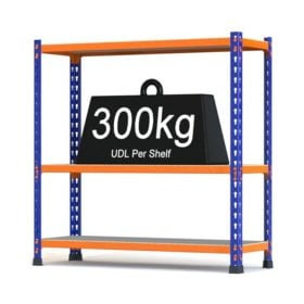 Medium Duty Shelving R2MA-BO-C RAX 2 Medium Duty Blue and Orange with Chipboard Shelves