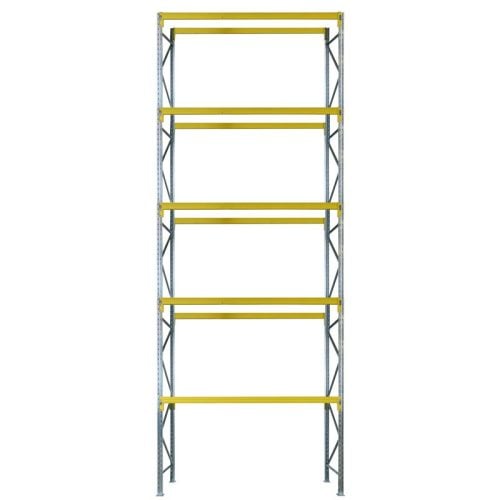 Pallet racking with 5 levels