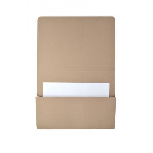 Heavyweight 38mm Capacity Manilla Document Wallet Pack of 50 - Image 3