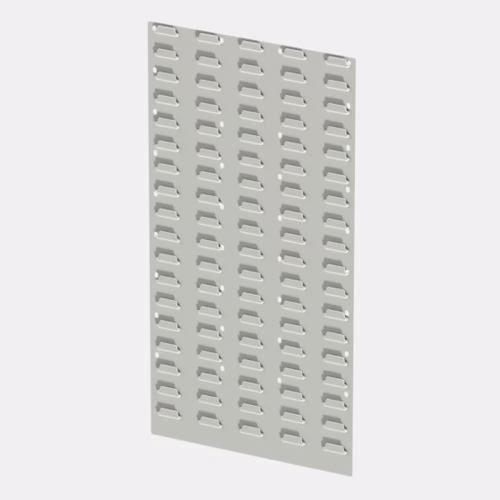 Louvre Panel - Wall Mounted H900mm x W450mm White