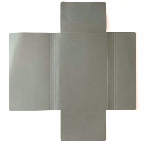 Four Flap Expandable Capacity Folders - Grey/White 350gsm - Image 2